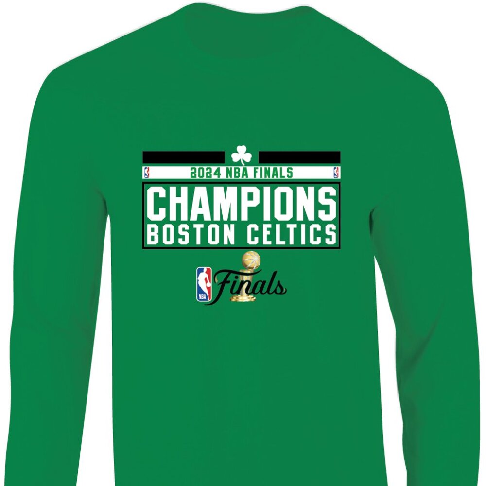 2024 NBA Finals World Champions Celtics Jersey Long Sleeve T-Shirt